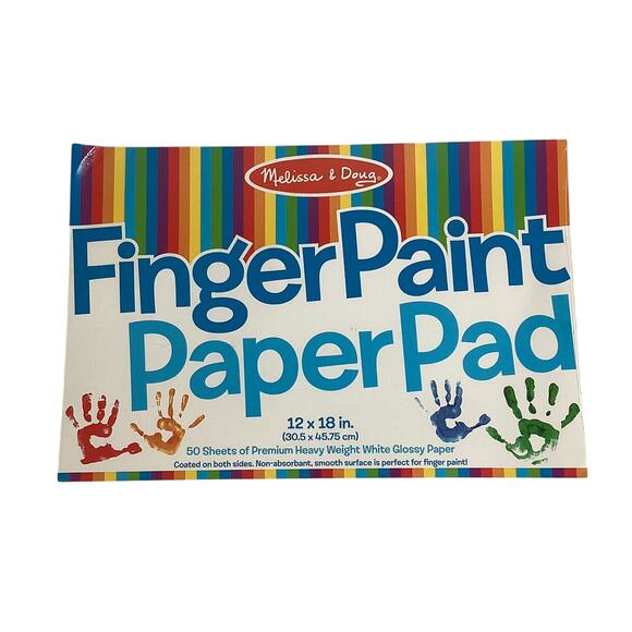 Melissa & Doug Finger Paint Paper Pad (12 x 18 inches) - 50 Sheets - Picture 1 of 4